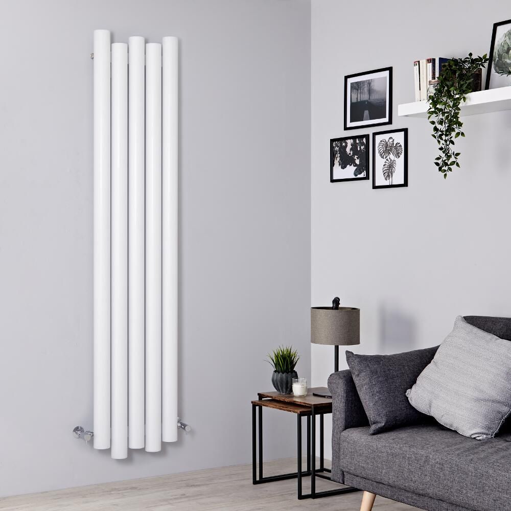 Radiador de Diseño Vertical (Panel Único) - 1800mm x 390 mm - Blanco - Laeto