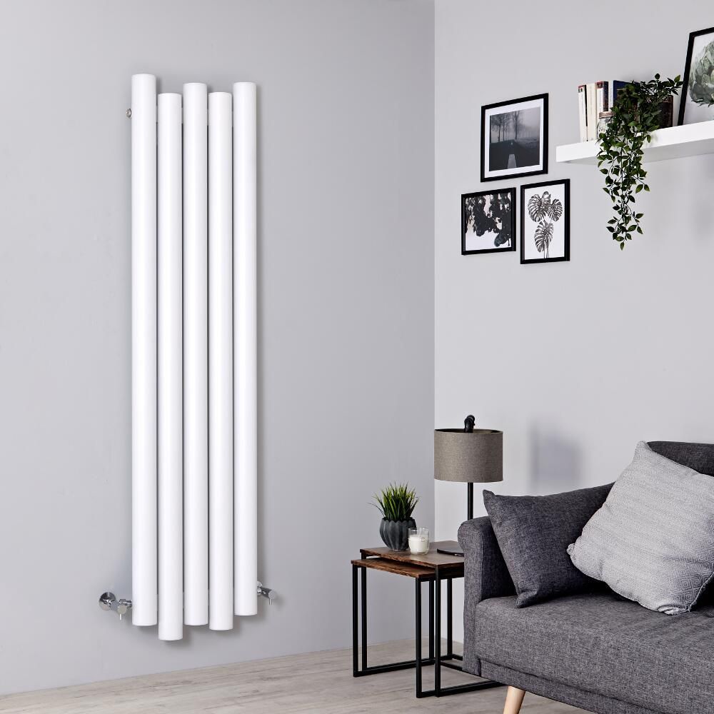 Radiador de Diseño Vertical (Panel Único) - 1600mm x 390 mm - Blanco - Laeto