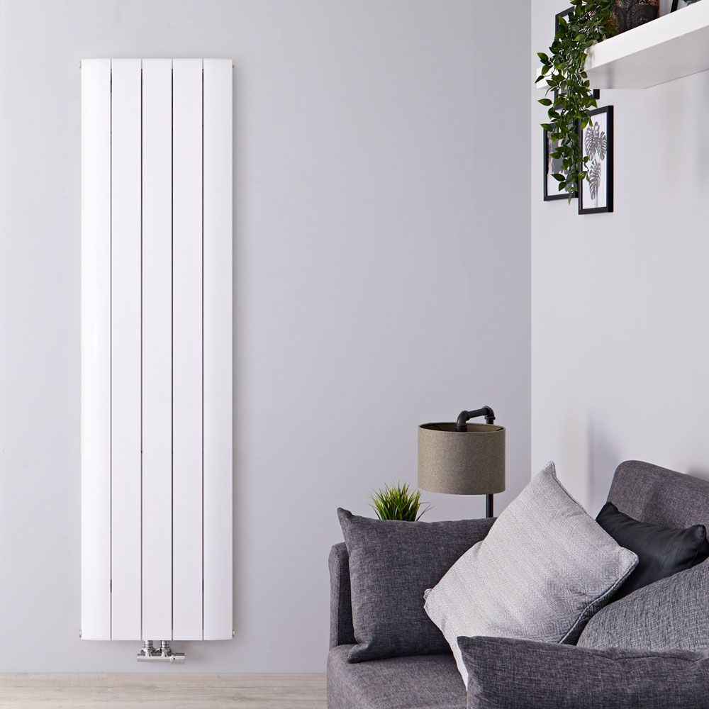 Radiador de Diseño Vertical - 1600mm x 470 mm - Blanco - Aurora
