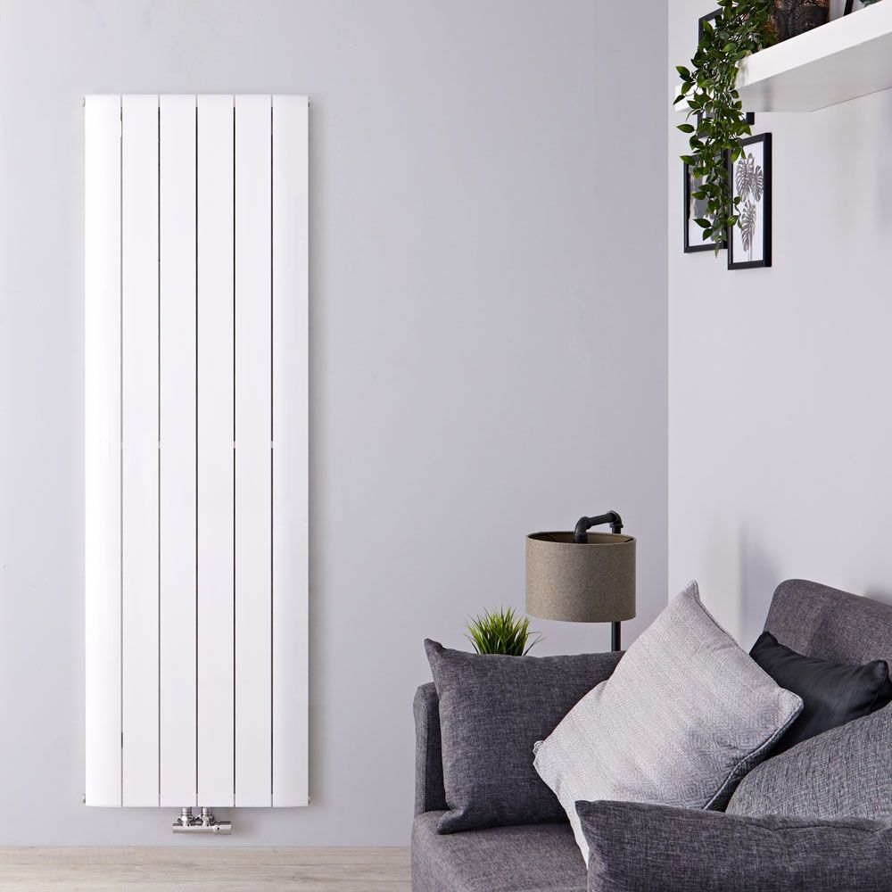 Radiador de Diseño Vertical - 1800mm x 565 mm - Blanco - Aurora