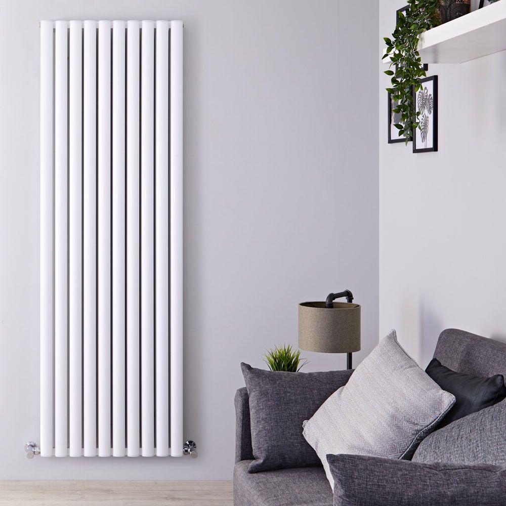 Radiador de Diseño Vertical (Panel Doble) - 1800mm x 590 mm - Blanco - Revive Air