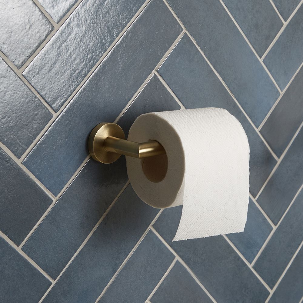 Porta Papel Higiénico Moderno - Latón Latón Antiguo - Alama