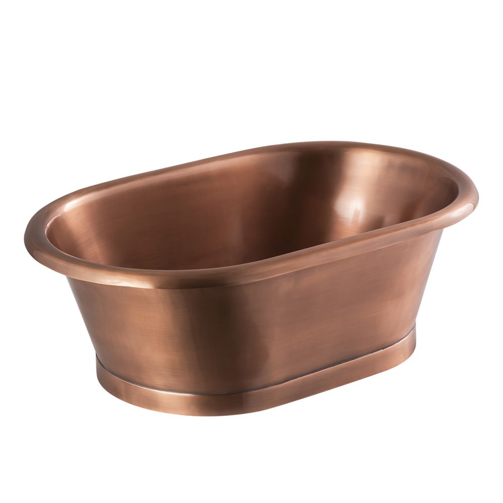 Lavabo Sobre Encimera en Cobre en Estilo Retro -  530mm x 345mm x 180mm - (Sin Agujeros para la Grifería) - Cobre Antiguo