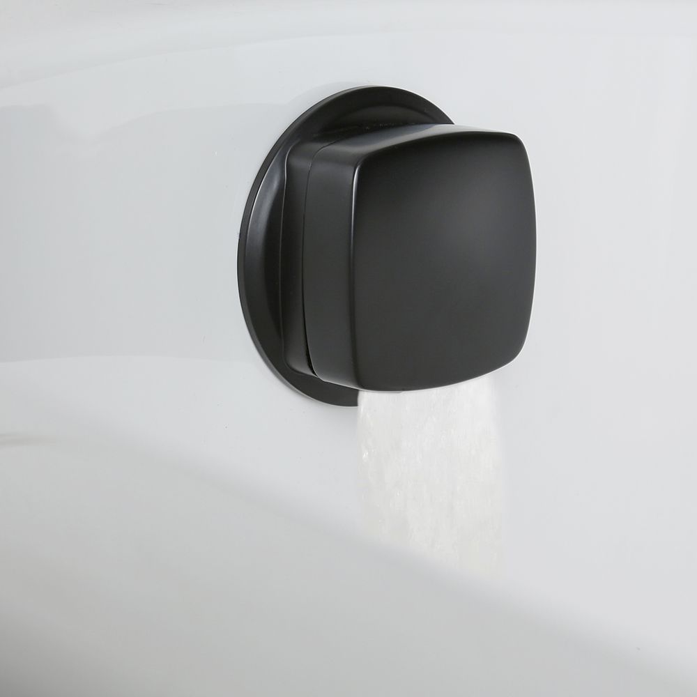 Llenador de Bañera con Válvula de Desagüe - Negro - Preto