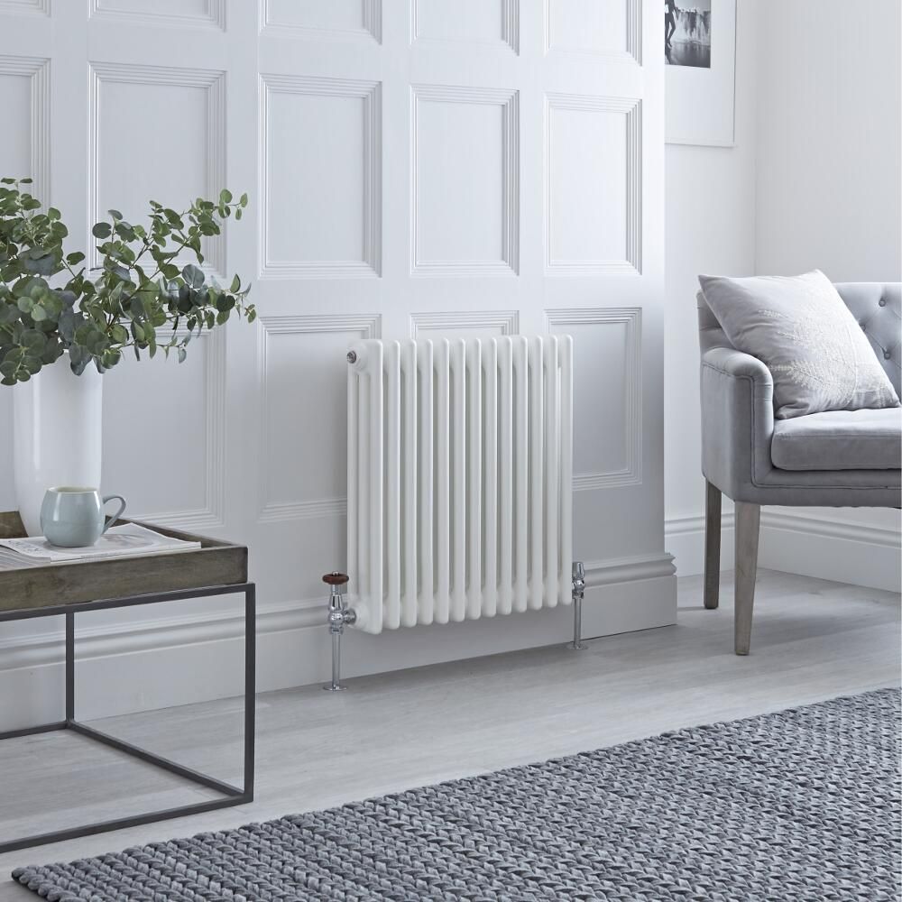 Radiador Horizontal Blanco Tradicional con Columnas Triples - Disponible en Distintas Medidas  - Regent
