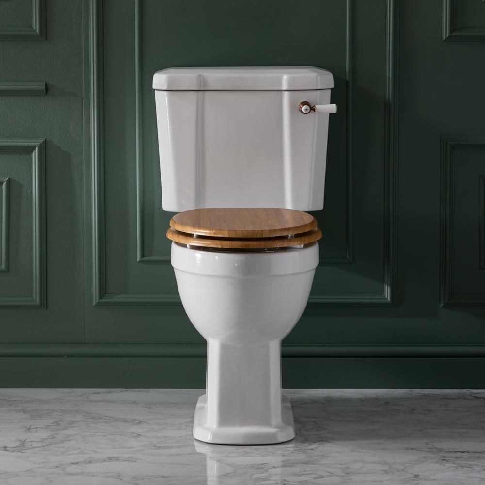 Inodoro Monobloque Tradicional con Taza Elevada Completo con Cisterna y Tapa para WC - Disponible en Distintos Acabos y con Selección de Tapas para WC - Richmond