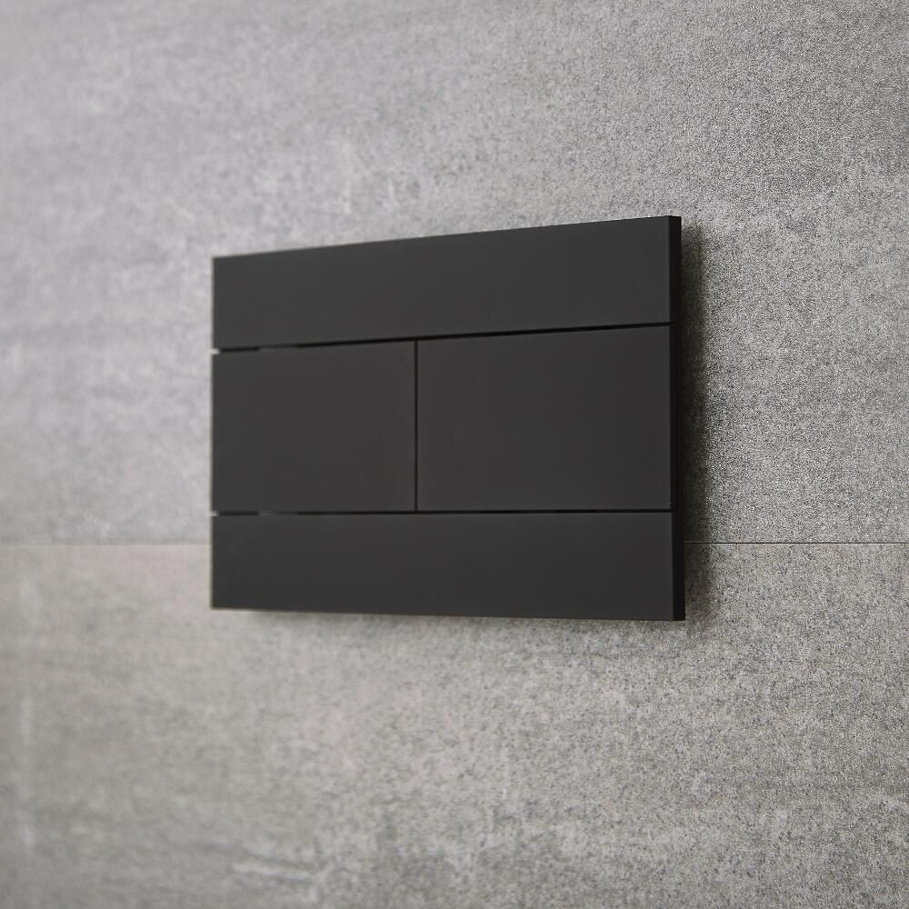 Placa de Accionamiento Color Negro para WC con Cisterna Empotrables - Nox