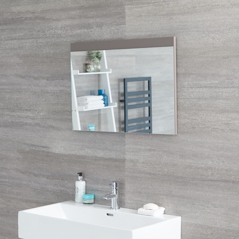 Espejo de 500x700mm para Cuarto de Baño Color Gris Opaco - Newington