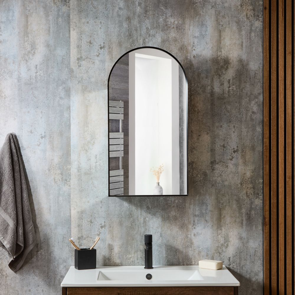 Armario de Baño con Espejo en Forma de Arco - 400mm x 750mm - Ava