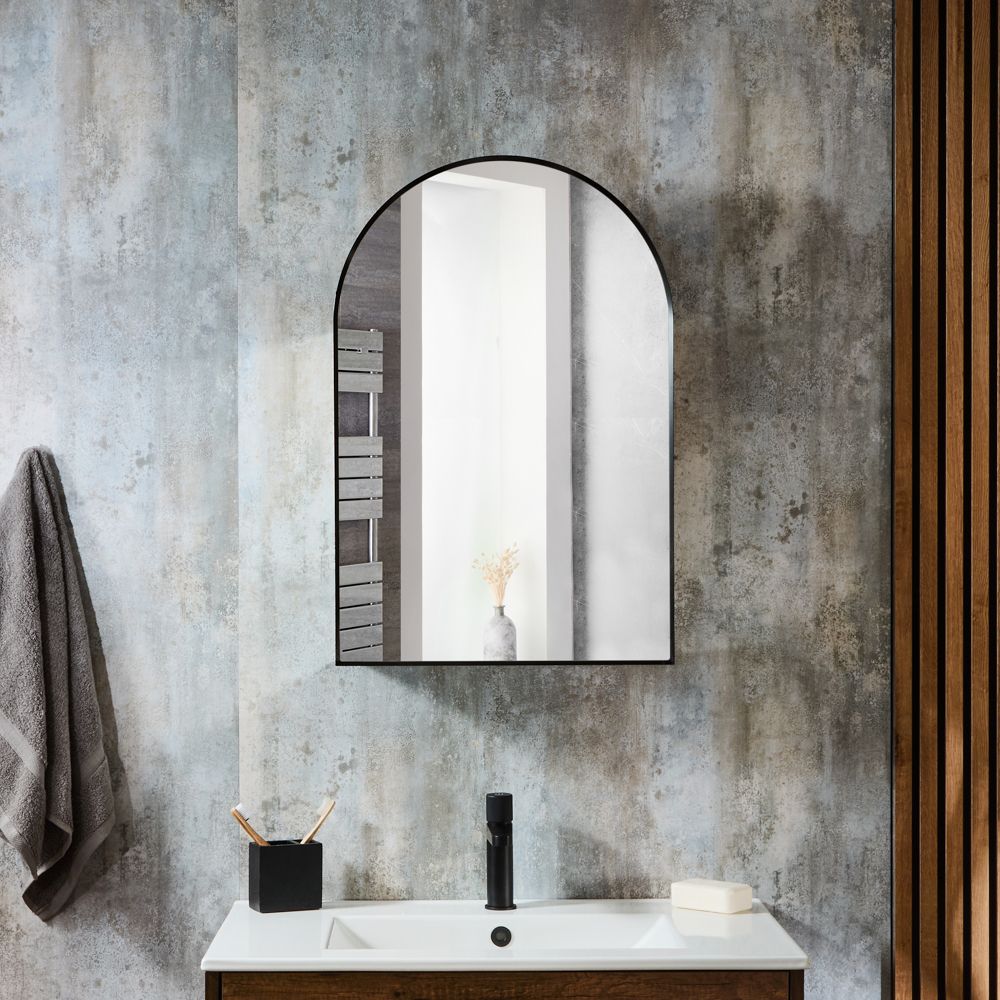 Armario de Baño con Espejo en Forma de Arco - 500mm x 750mm - Ava