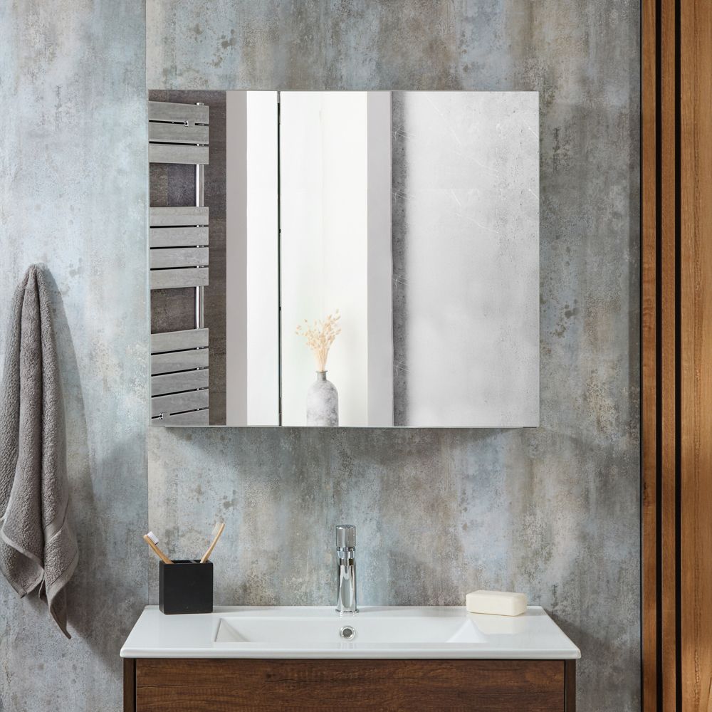 Armario de Baño con Espejo - 760mm x 660mm - Cleo