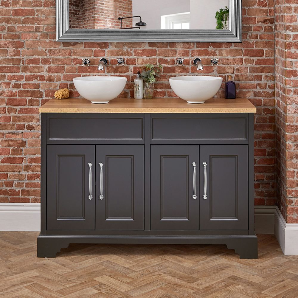 Mueble de Lavabo Moderno de Suelo - 1210mm Completo con Lavabo - Disponible con Distintas Manijas - Edge