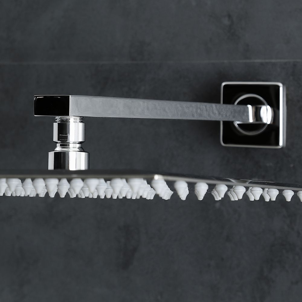 Brazo de Ducha Mural Rectangular Cromado - Kubix