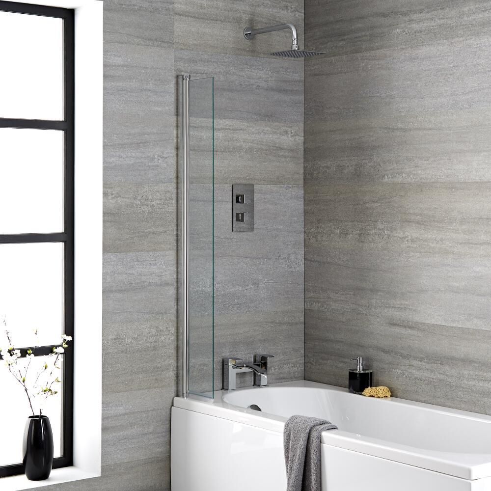 Mampara de Bañera Abatible 1400mm x 250mm x 6mm Portland