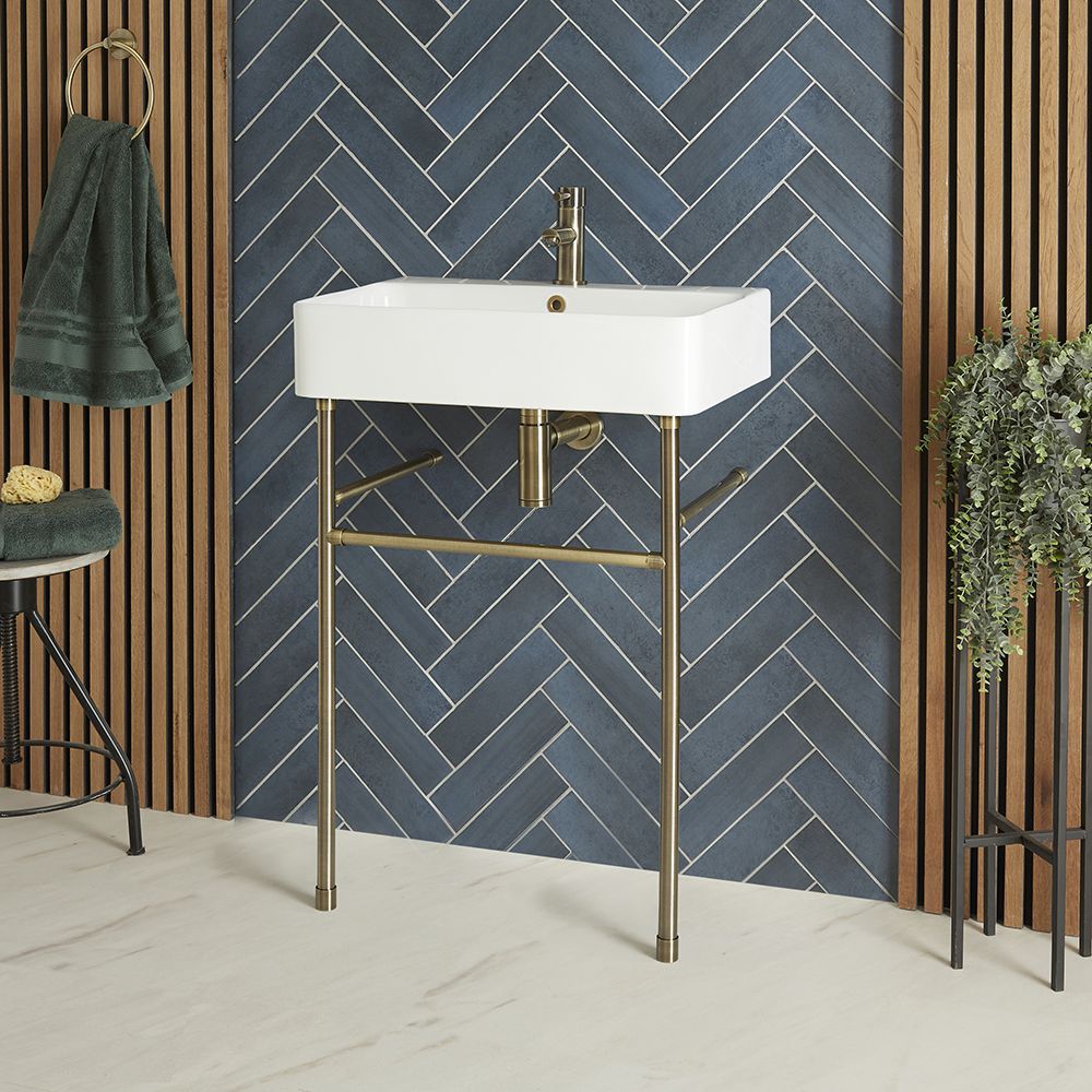 Lavabo Consola - Disponible en Distintos Tamaños y Acabados - Exton