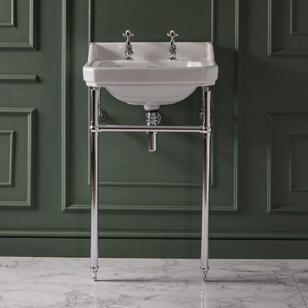 Lavabo con Consola Tradicional Richmond - Disponible en Distintas Medidas y Distintos Acabados