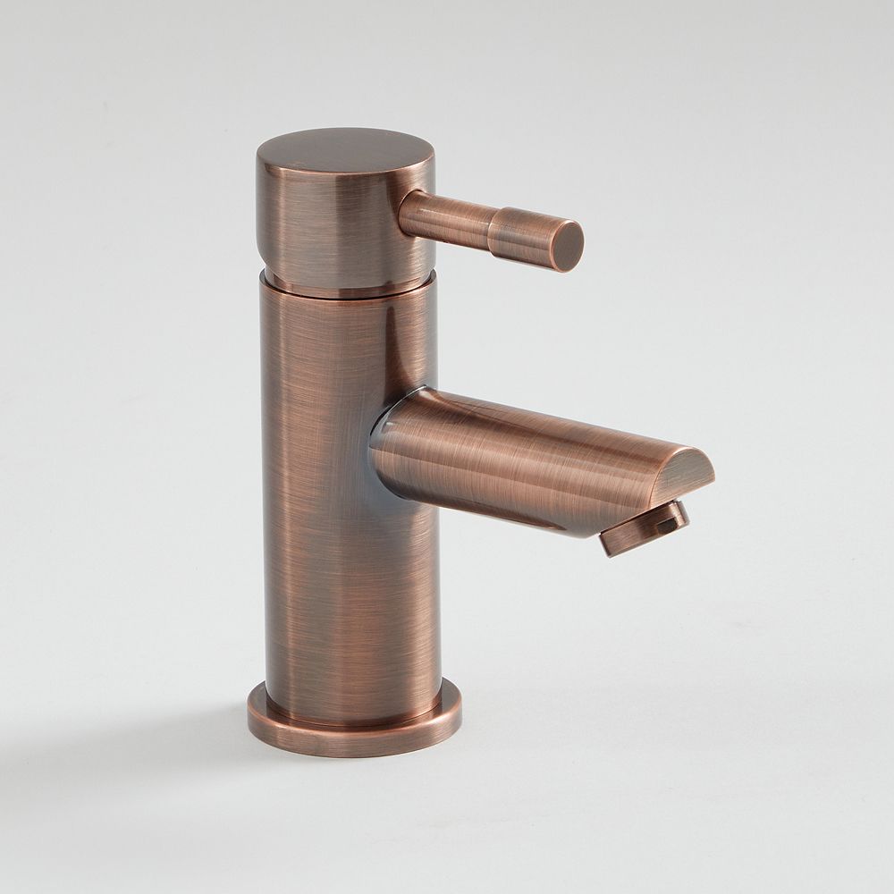 Grifo Mezclador Monoforo Moderno para Lavabo - Bronce Cepillado - Amara