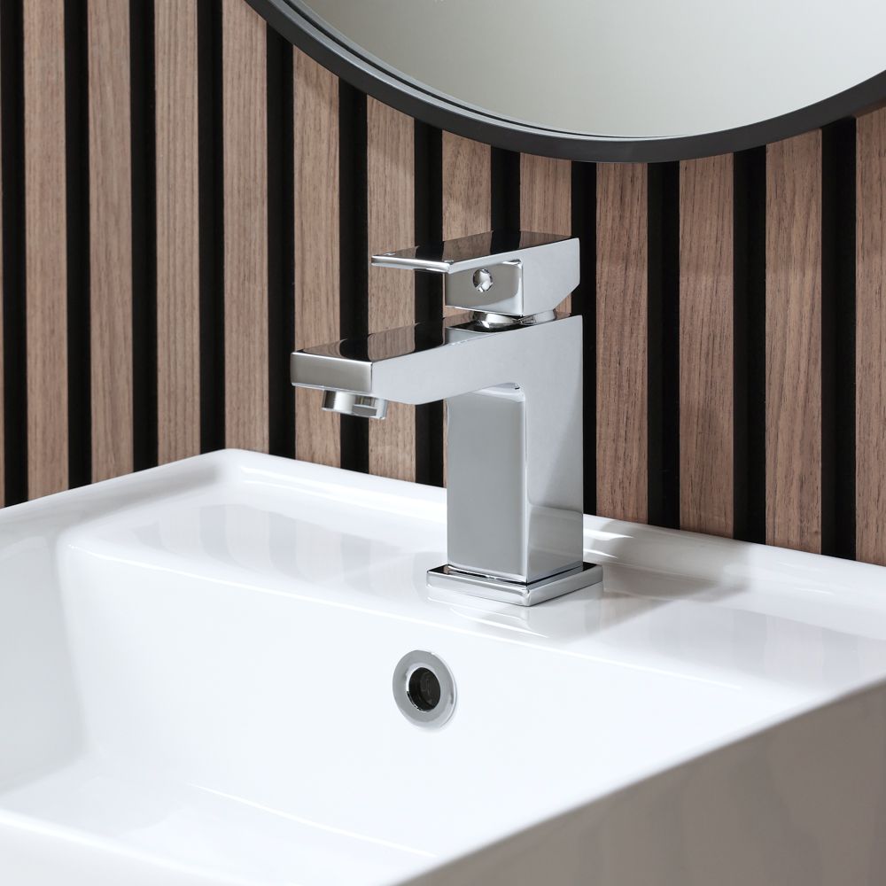 Grifo de Lavabo Monoforo Moderno - Cromado - Kubix