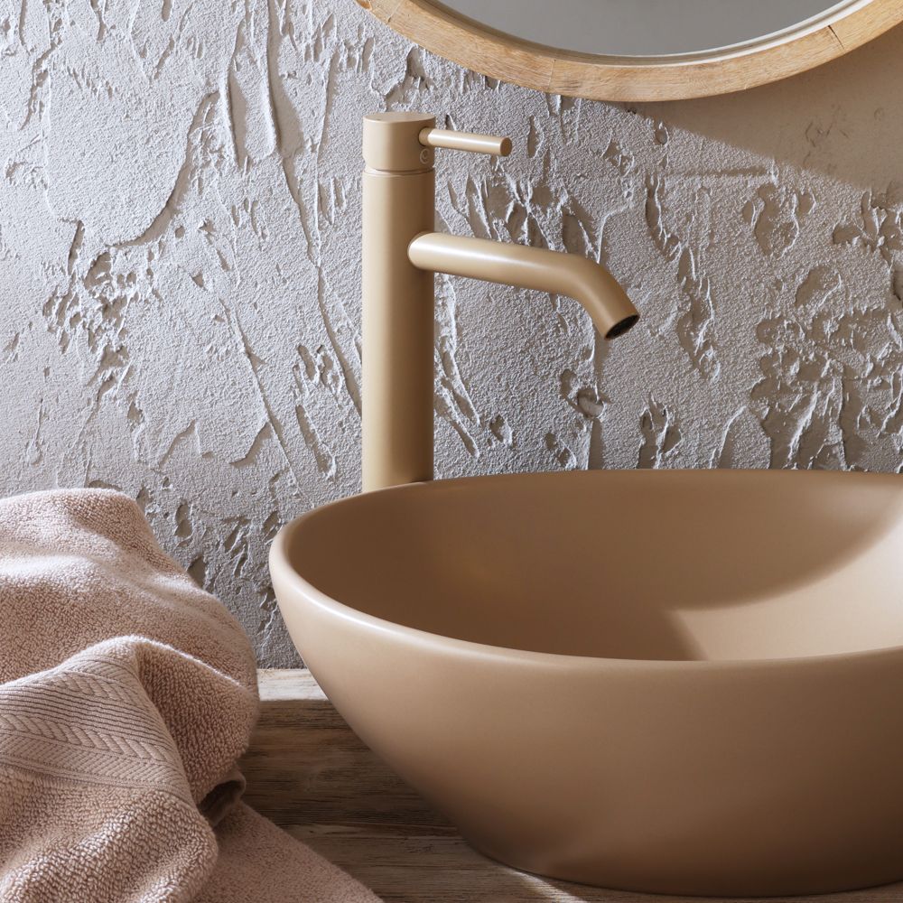 Grifo Mezclador Alto Moderno Para Lavabo - Disponible en Distintos Acabados - Elements