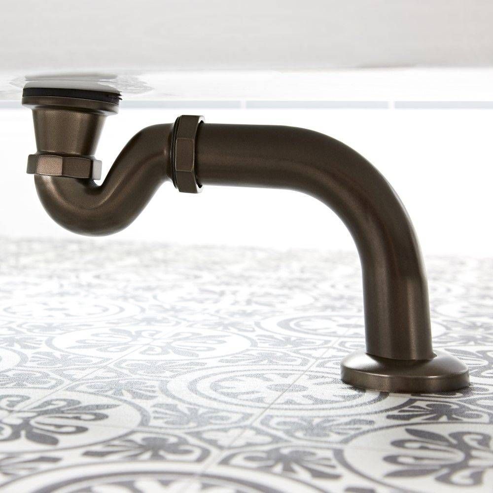 Sifón para Bañera Tradicional con Tubo de Salida - Disponible en Distintos Acabados - Elizabeth