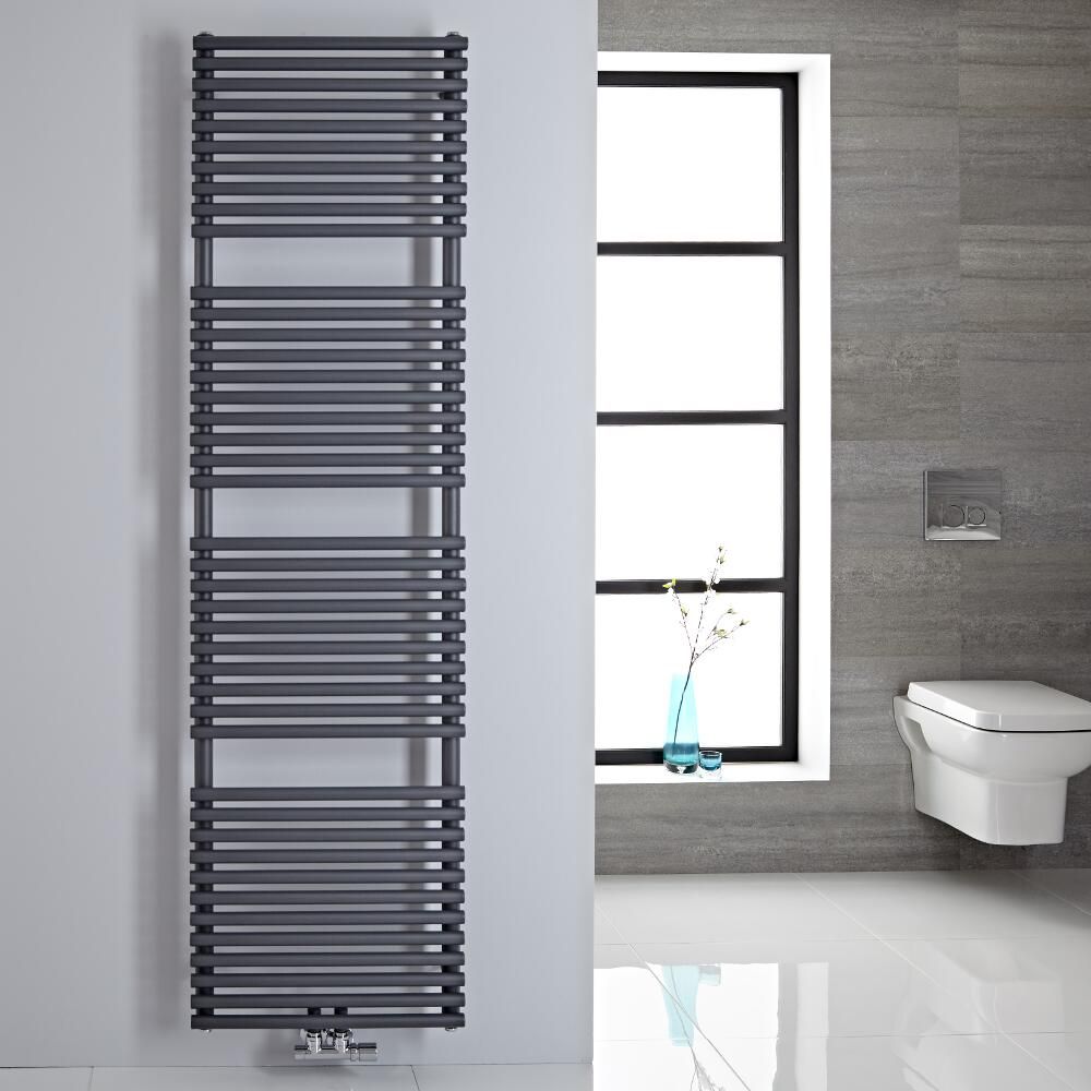 Radiador Toallero - Plano - con Conexión Central - 1823mm x 500mm - Antracita - Magera