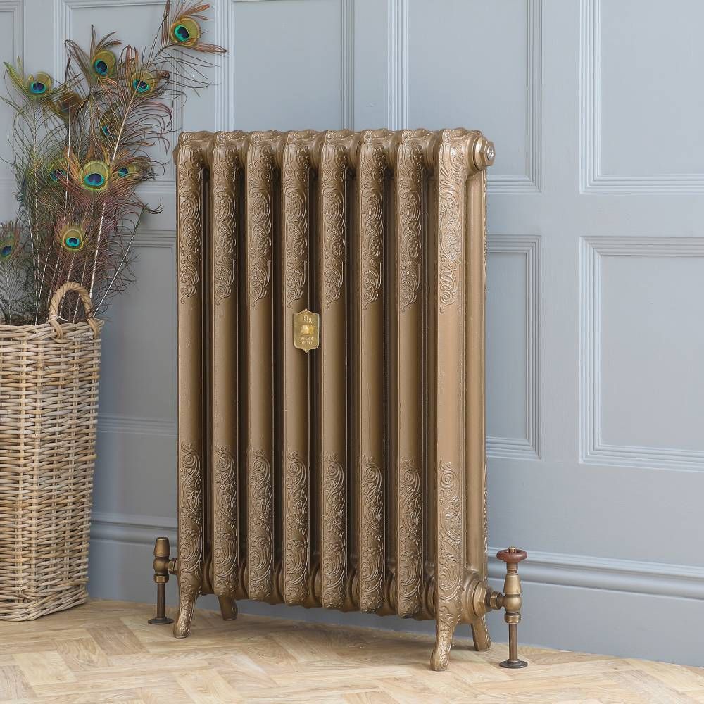 Radiador de Hierro Fundido de 950mm - Acabado Dorado Quemado - Charlotte - Disponible en Distintas Medidas