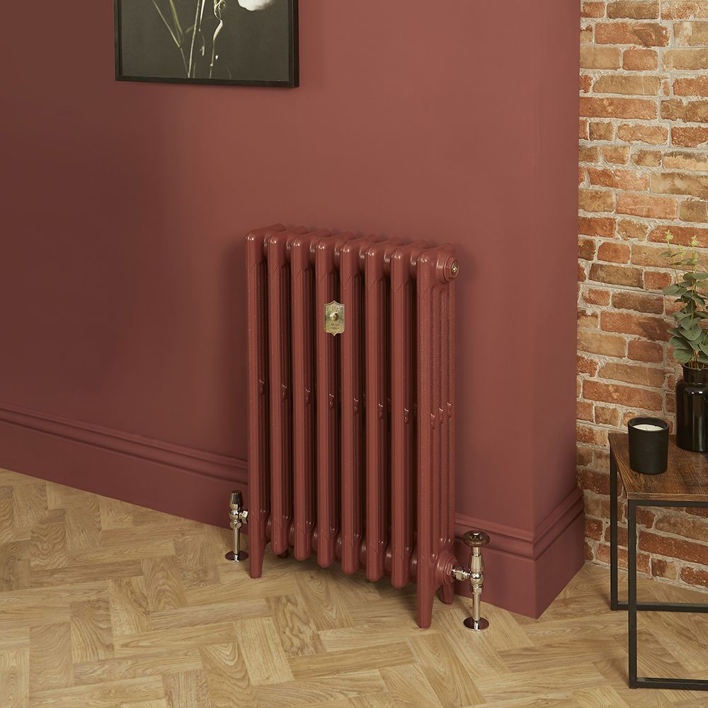 Radiador en Hierro Fundido de 4 Columnas - Altura de 960mm - Color Rojo Eating Room Red de Farrow & Ball - Mercury