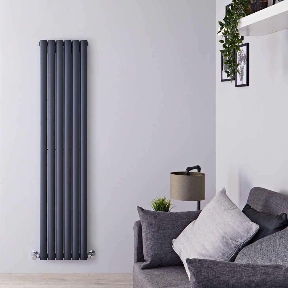 Radiador de Diseño Vertical (Panel Doble) 1600mm x 354mm - Antracita - Revive