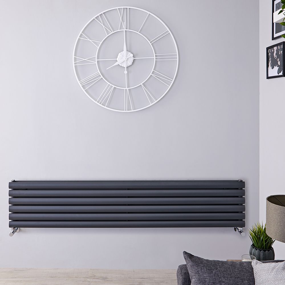 Radiador de Diseño Horizontal (Panel Doble) - 354mm x 1600 mm - Antracita - Revive