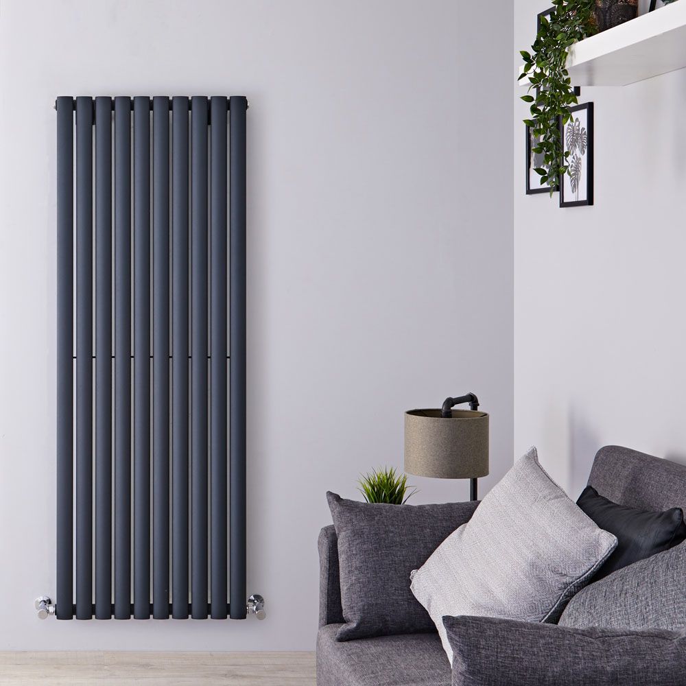 Radiador de Diseño Vertical (Panel Único) 1600mm x 590mm - Antracita - Revive