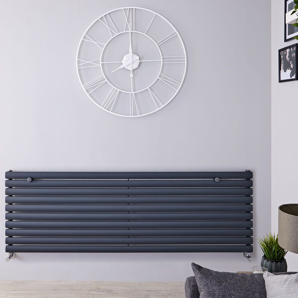 Radiador de Diseño Horizontal (Panel Único) - 590mm x 1600 mm - Antracita - Revive