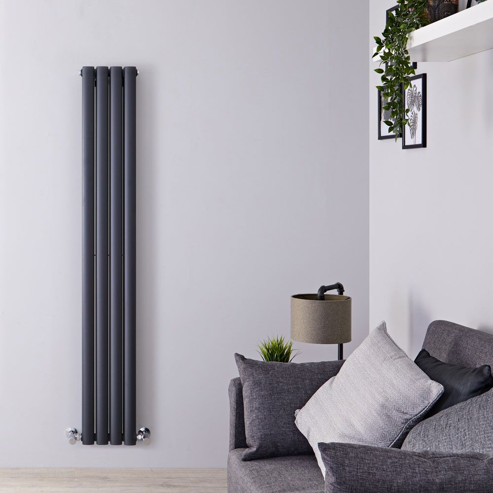 Radiador de Diseño Vertical (Panel Doble) - 1600mm x 236 mm - Antracita - Revive