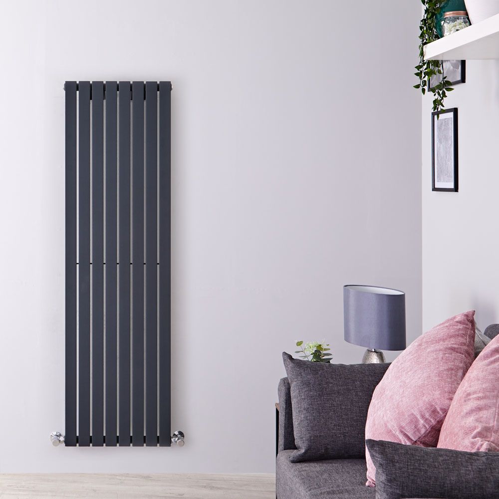 Radiador de Diseño Vertical (Panel Único) - 1600mm x 472 mm - Antracita - Sloane