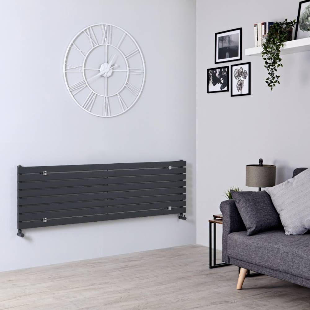 Radiador de Diseño Horizontal (Panel Único) - 472mm x 1600 mm - Antracita - Sloane