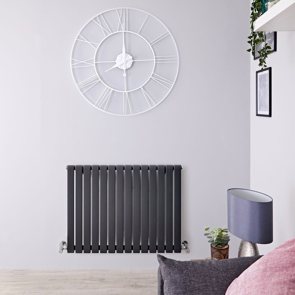 Radiador de Diseño Horizontal (Panel Único) - 635mm x 834 mm - Antracita - Sloane