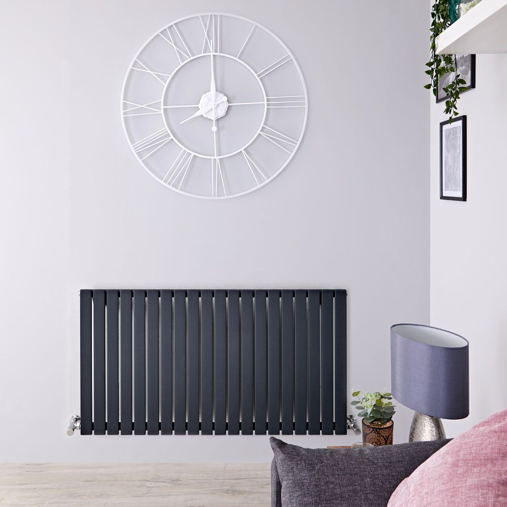 Radiador de Diseño Horizontal (Panel Único) - 635mm x 1180 mm - Antracita - Sloane