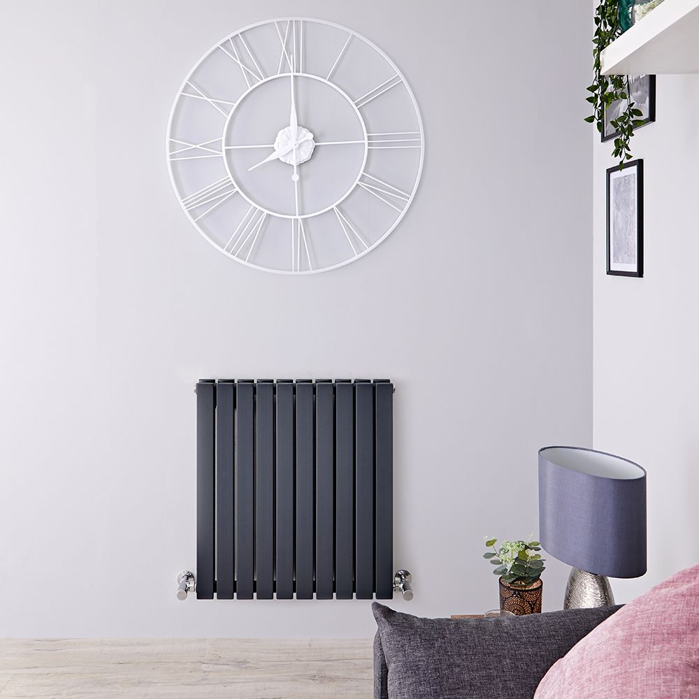 Radiador de Diseño Horizontal (Panel Doble) - 635mm x 590 mm - Antracita - Sloane