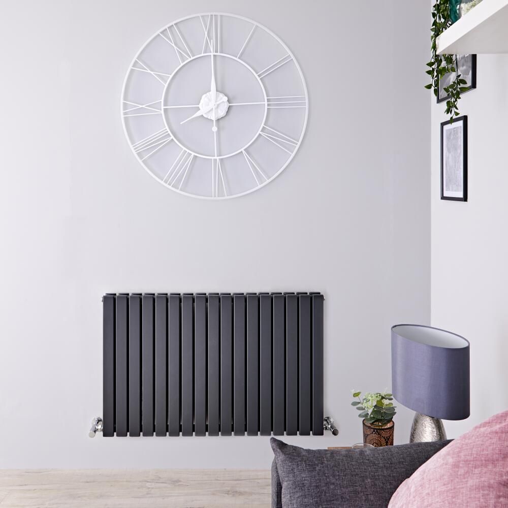 Radiador de Diseño Horizontal (Panel Doble) - 635mm x 1000 mm - Antracita - Sloane