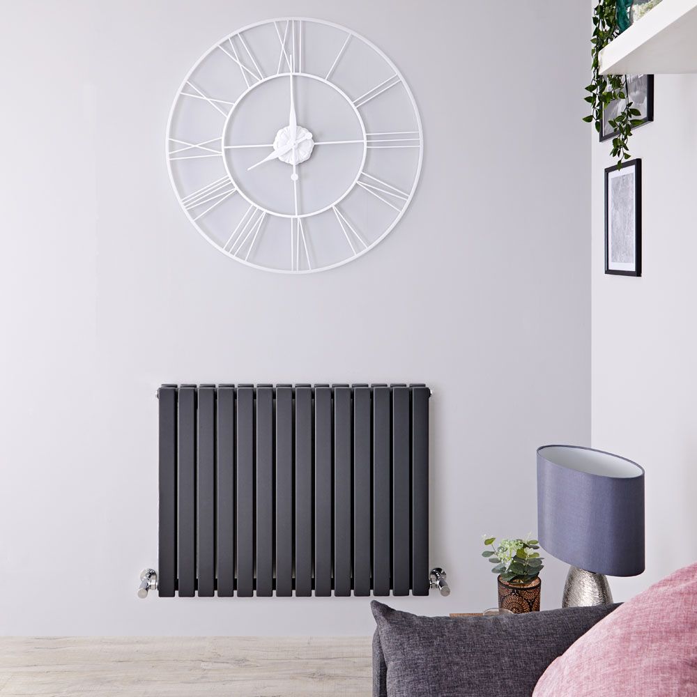 Radiador de Diseño Horizontal (Panel Doble) - 635mm x 834 mm - Antracita - Sloane