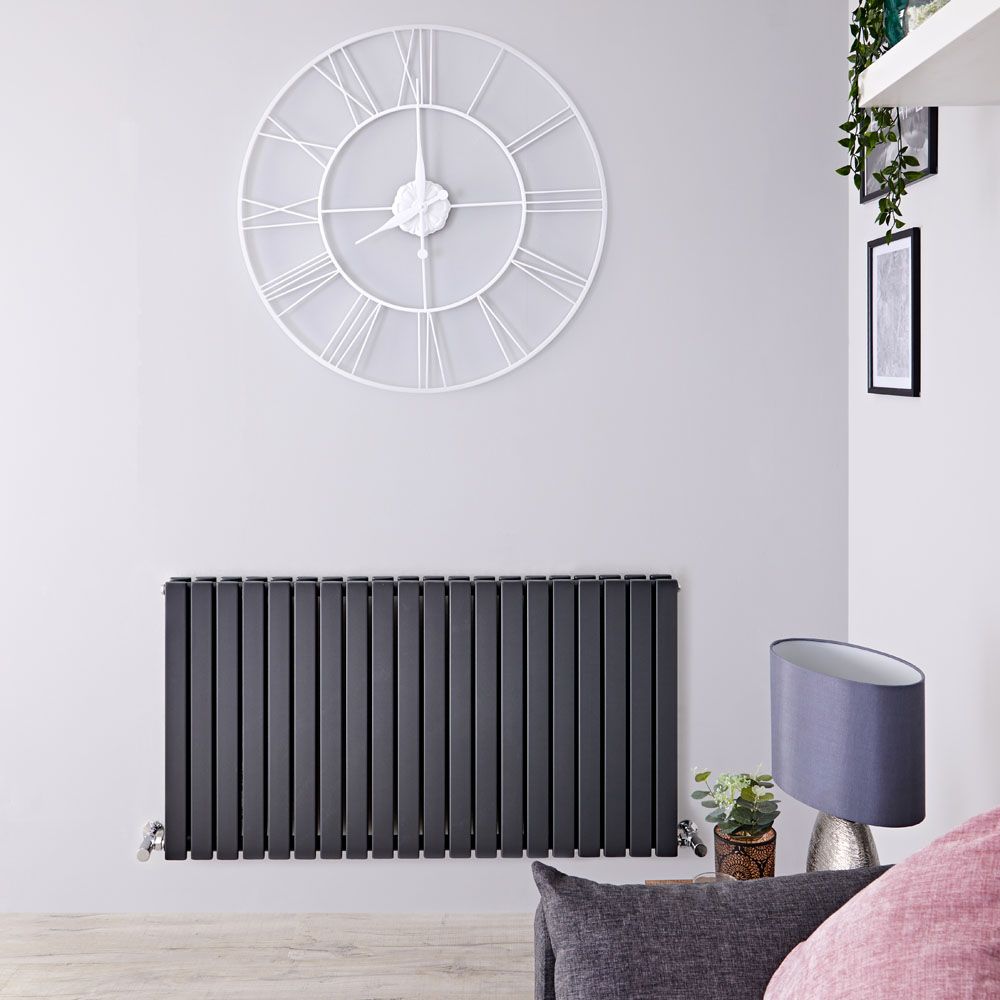 Radiador de Diseño Horizontal (Panel Doble) - 635mm x 1180 mm - Antracita - Sloane