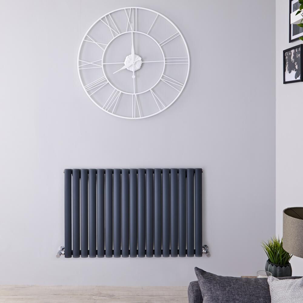 Radiador de Diseño Horizontal (Panel Único) 635mm x 1000mm - Antracita - Revive