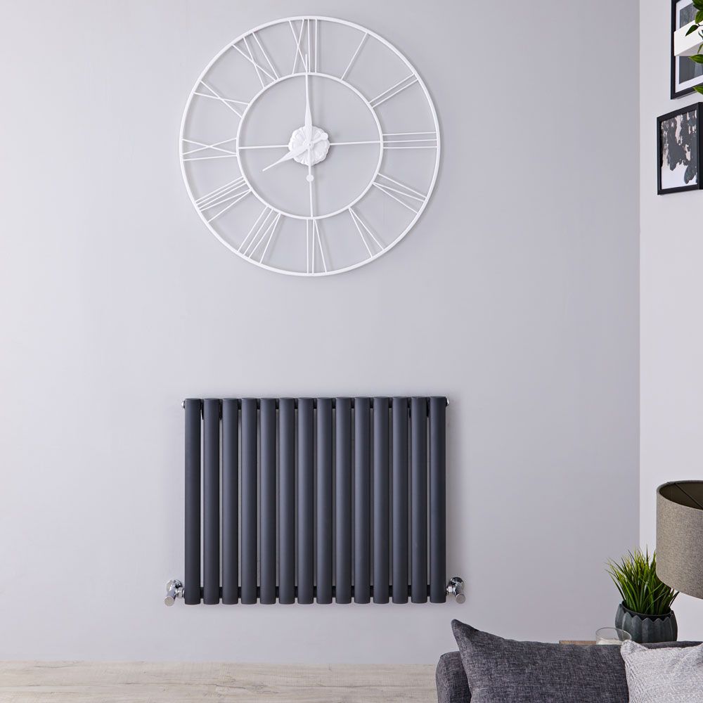 Radiador de Diseño Horizontal (Panel Único) 635mm x 826mm - Antracita - Revive
