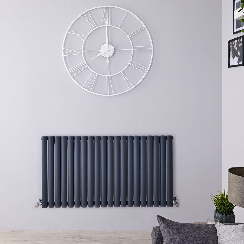 Radiador de Diseño Horizontal (Panel Único) 635mm x 1180mm - Antracita - Revive