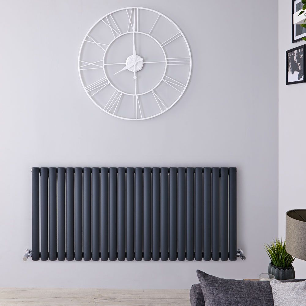 Radiador de Diseño Horizontal (Panel Único) 635mm x 1416mm - Antracita - Revive