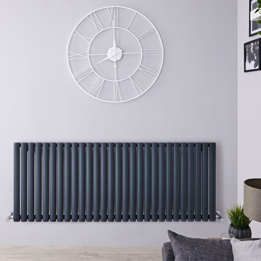 Radiador de Diseño Horizontal (Panel Único) 635mm x 1652mm - Antracita - Revive