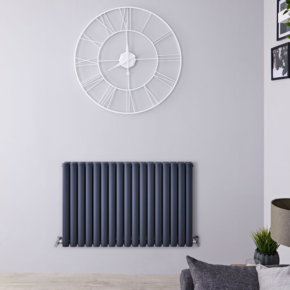 Radiador de Diseño Horizontal (Panel Doble) 635mm x 1000mm - Antracita - Revive
