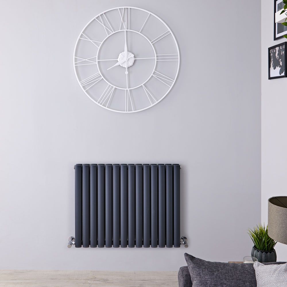 Radiador de Diseño Horizontal (Panel Doble) 635mm x 826mm - Antracita - Revive