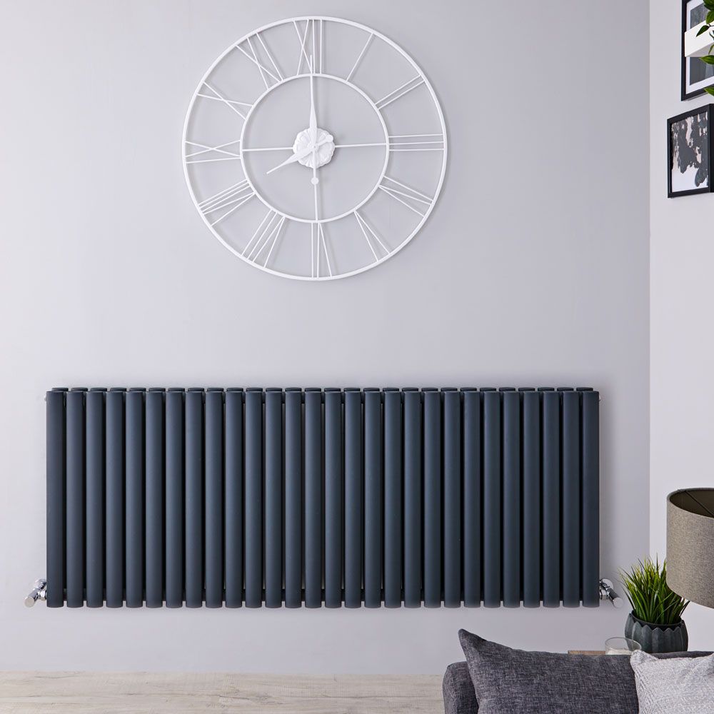 Radiador de Diseño Horizontal (Panel Doble) 635mm x 1652mm - Antracita - Revive