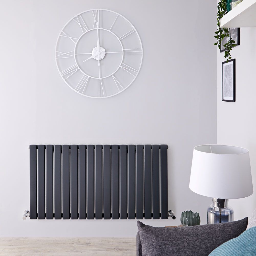 Radiador de Diseño Horizontal (Panel Único) 635mm x 1190mm - Antracita - Delta