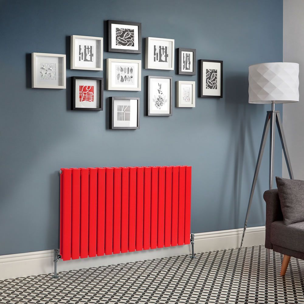 Radiador de Diseño Horizontal con Panel Plano - Panel Doble - Disponible en Distintas Medidas y en Distintis Acabados - Delta